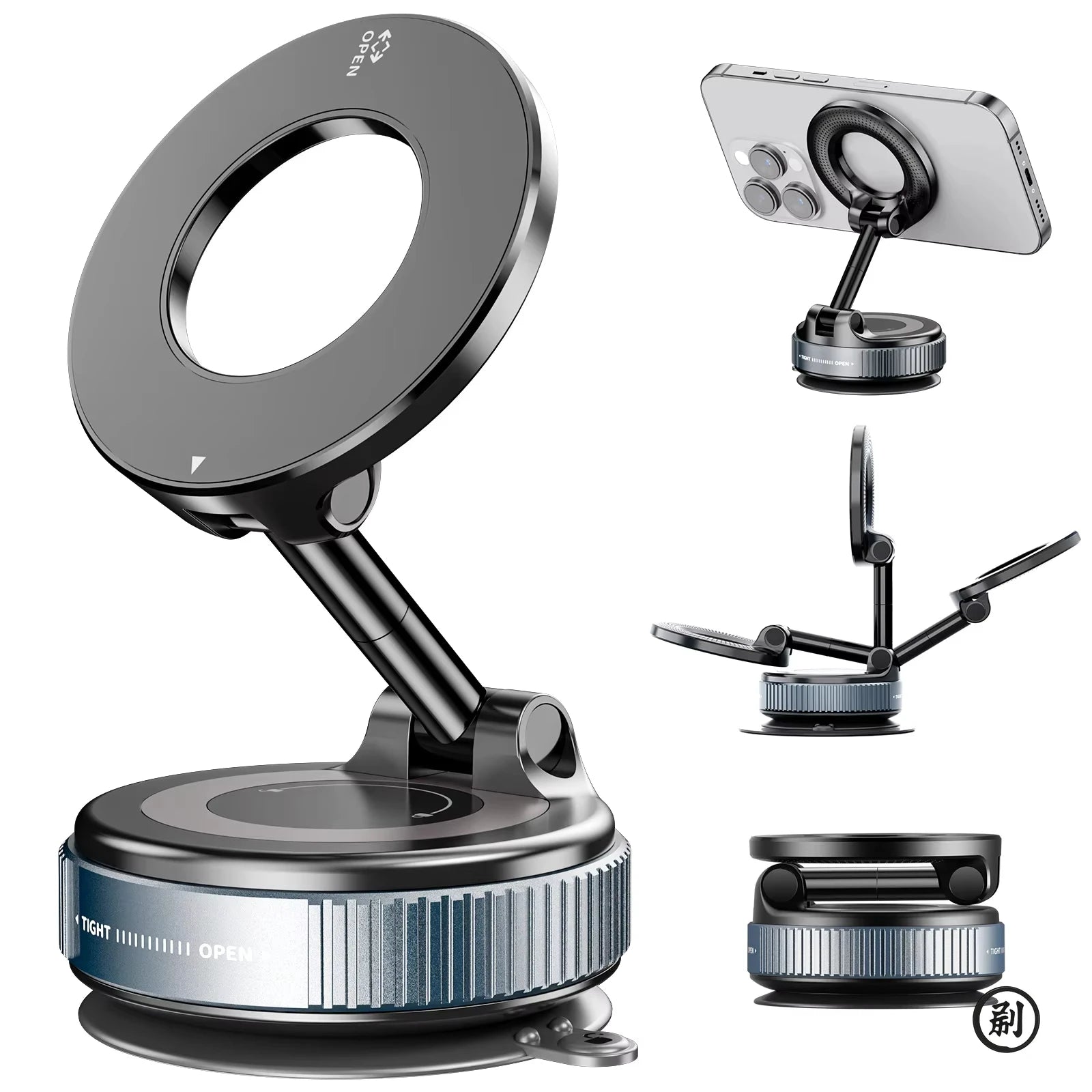 360° Magnetic Vacuum Car Phone Mount